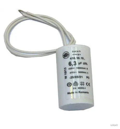 Condensateur de démarrage BFT de 6,3 MF et 450 V (I100122-10001)