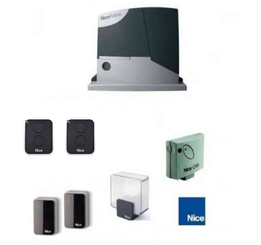 Kit NICE ROBUSKIT 600 KG pour portail coulissant (RB600KCE)