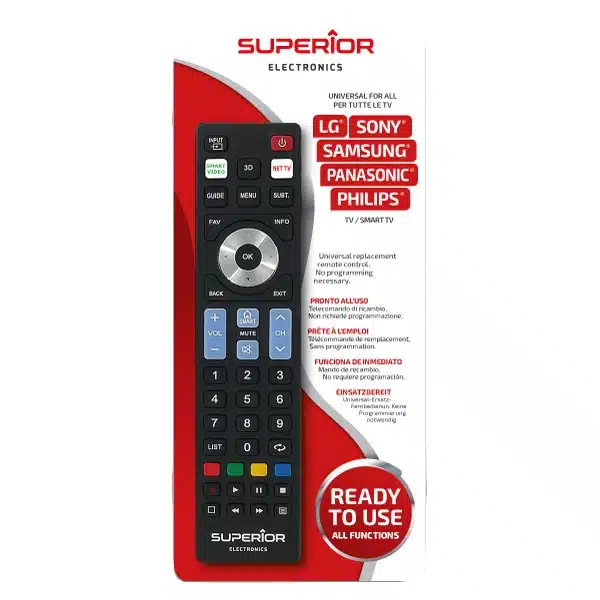Télécommande Ready5 Smart SUPERIOR SUPTRB019 (SAMSUNG, LG, PHILIPS, SONY, PANASONIC)