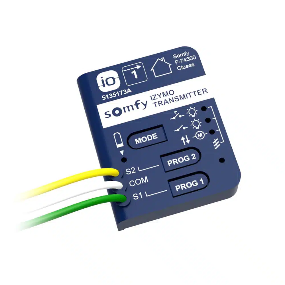 Micro-émetteur SOMFY IZYMO io pour volets et éclairage (Réf : 1822609C)