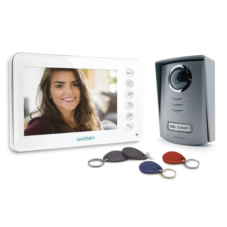 Avidsen Visiophone Vidéo ultra plat blanc YLVA 2+ 112249