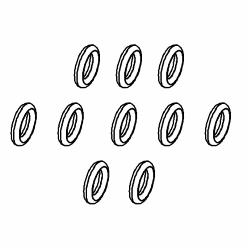 Garniture Or 7.59×2.62 FAAC – Lot de 10 (Réf : 63000346)