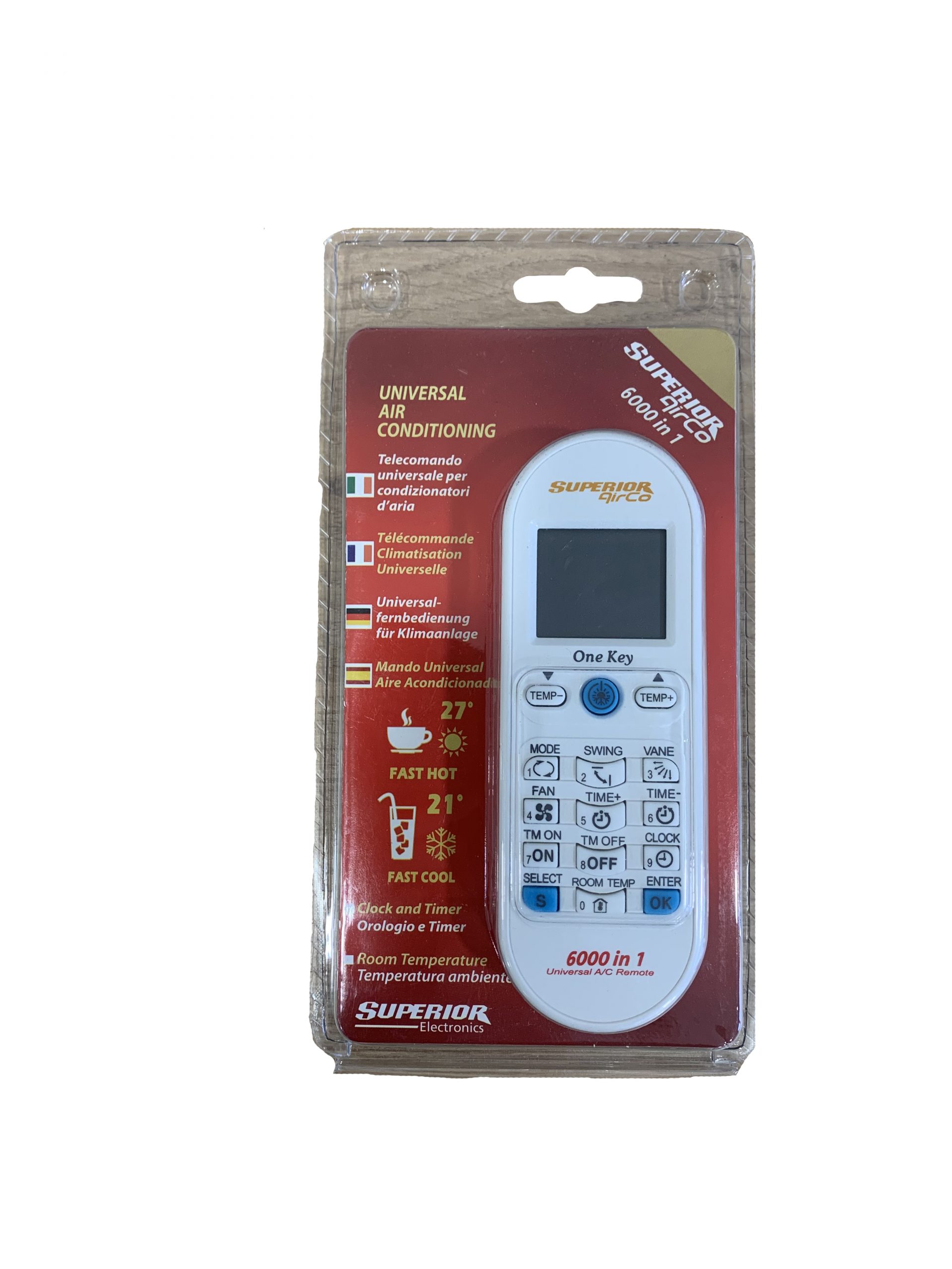 Télécommande de climatisation universelle SUPERIOR AIRCO (6000 en 1)