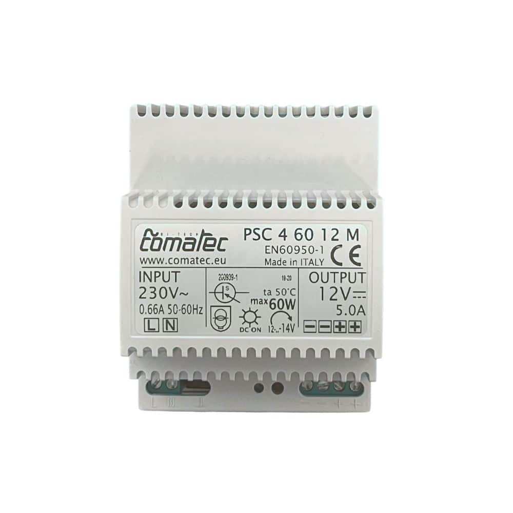Alimentation COMATEC 5A 12 V CC (Réf : CARAL5A12) – PSC4.60.12M