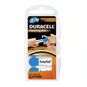 6 Piles Auditive DURACELL 675 – PR44