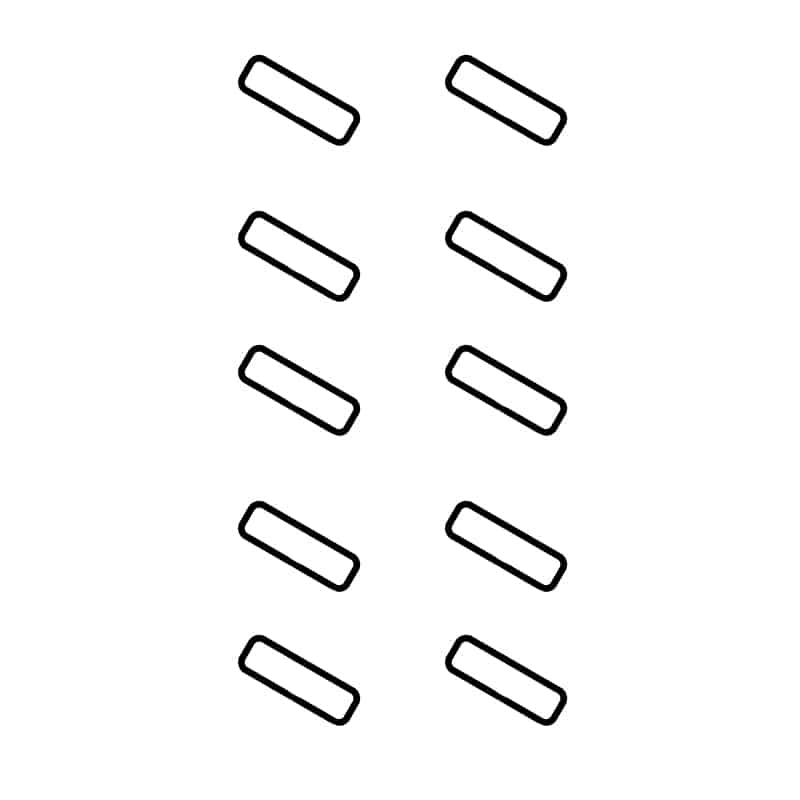 Gomme anti-vibrations FAAC 400/402/422 (10 pièces) (Réf : 63003303)