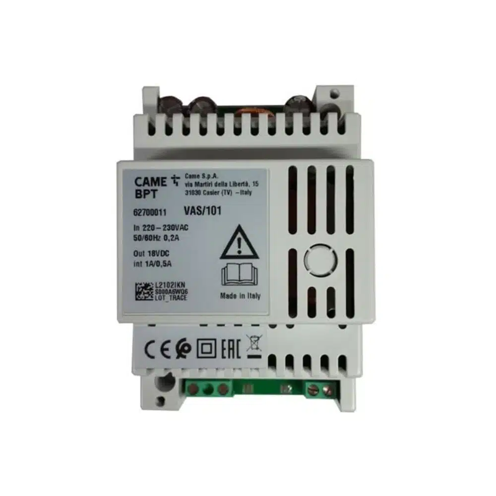 Alimentation modulaire CAME BPT VAS/101 (Réf : 62700011)