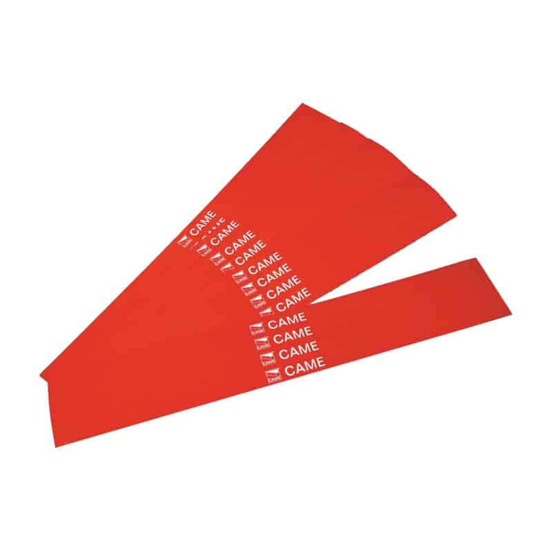 Bandes rouges réfléchissantes CAME G02809 (lot de 20)